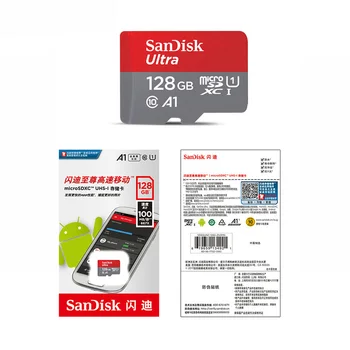 SanDisk Ultra 32gb micro SD Kort 64gb Hukommelseskort 128 gb microSD 256 gb TF kort med UHS-I-Kort til smartphones cartao de memoria A1