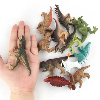 12pcs Pædagogiske Dinosaur Legetøj 8cm Børn Realistisk Toy Dinosaur Tal Kids Toddler Uddannelse T-rex, Triceratops Velociraptor