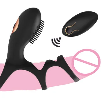 10 Hastigheder Vibrerende Ring Sikker Voksne Penis Forsinke Ejakulation Vibrator Cock Ring-G Spot Klitoris Stimulator sexlegetøj for Par