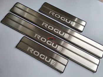 For Bil Tilbehør Mærkat Nissan Rogue T32 Rustfrit Dørtrin Scuff Plate Vagt Strip Dække Dør Karmen Protector Auto Styling