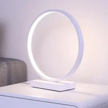 Moderne bordlampe i Aluminium LED-soveværelse læselampe 3 light Mode-Led chip Minimalistisk cirkel nighstand lampe LED sengelampe
