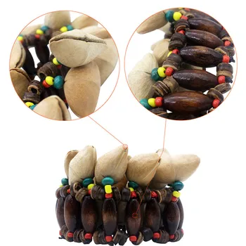 Håndlavet Nødder Shell Armbånd Handbell for Afrikanske Djembe Tromme Conga Slagtøj Tilbehør kids legetøj