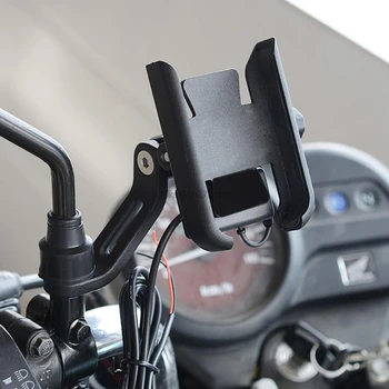12V 360° Cykel Vandtæt Motorcykel Spejl Telefon Mount Holder med USB-Oplader Til Samsung 4-6.5 tommer Mobil-Mobiltelefon