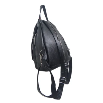 Kvindelige Nye fashion sort rygsæk pu cover til teenagere damer taske bærbare i høj kvalitet, gratis forsendelse