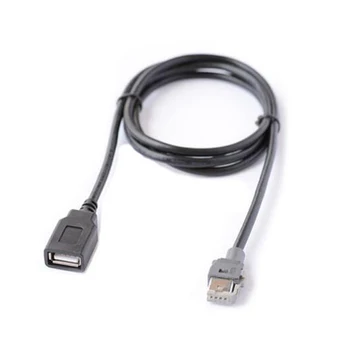 Bil 4-Pin Female Til USB-Kvindelige Adapter Kabel Til Hyundai / Kia Elantra 80cm