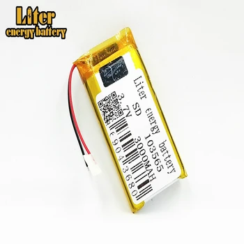 1/2/4stk 103565 3,7 V lithium-polymer-batteri 3000 mah DIY mobile power opladning skat batteri Til DVD-GPS Kamera E-bog