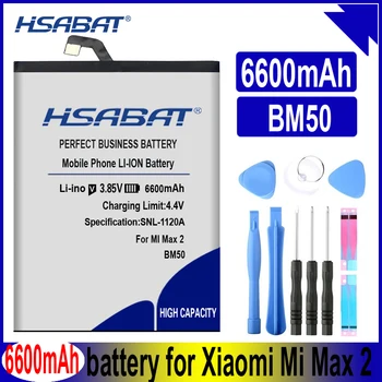 HSABAT 6600mAh BM50 Batteri til Xiaomi Mi Max 2 II Max2