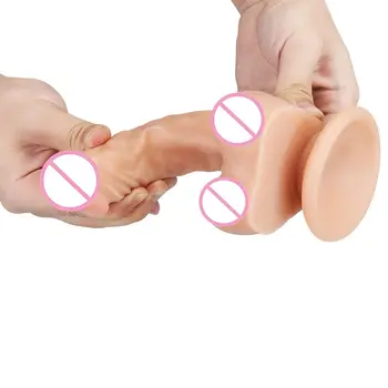 20*4cm 288g Realistisk Dildo sugekop Masturbator Erotisk Anal Vagina G-spot Voksen Sex Legetøj til kvinder