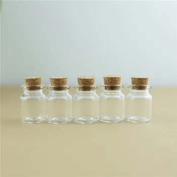 100pcs/masse 5ml 22*30mm Opbevaring Glas Flasker Med Kork Prop Håndværk Krukker Mini-Gennemsigtig Tomme glasflasker, som bryllupsgave