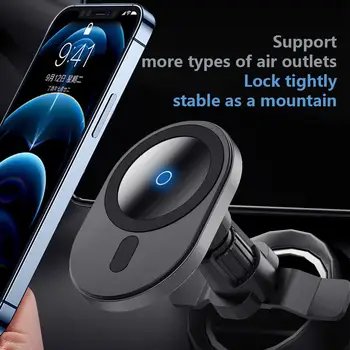 Magnet Trådløse Bil Oplader Til Apple iPhone 12 Mini/12 Pro/12 Por Antal Bil-Telefon Holder Qi 15W Hurtige Trådløse Opladere