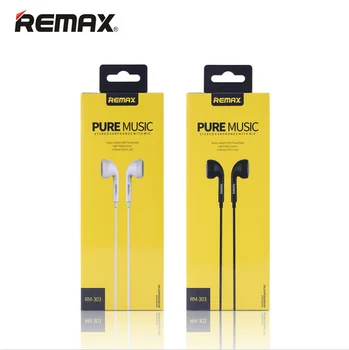 Remax Bærbare RM 303 CLASSIC AUDIO REN MUSIK Hovedtelefoner på 3,5 mm I-Øret Bas Wire headset med Mic for mobiltelefoner