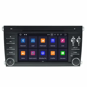 PX6 DSP Android 9.0 Bil Radio Mms-DVD-Video-Afspiller, GPS For Porsche Cayenne 2003-2010 kort GPS Navi Lyd stereo Head Unit