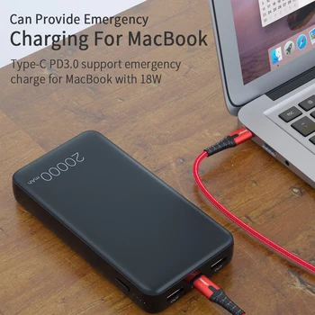 Essager 20000mah Power Bank Hurtig Opladning 3.0 USB-C PD Powerbank 20000 mAh Bærbare Oplader Til iPhone 11 Pro Max antal Xiaomi mi 9 8
