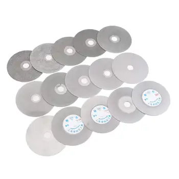 100 mm Grus 60-3000 Diamant Slibning Disc slibeskiver Belagt Fladskærms Lap Disk for Gemstone Smykker, Glas Rock Keramik