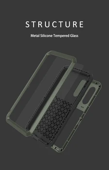 360 Fuld Beskyttet Vandtæt, Stødsikkert fra armor Case for Samsung Galaxy A51 A71 A50 A70S A90 5G A40S A30S Metal Bumper Cover