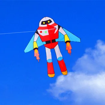 Gratis forsendelse dejlige robot bløde drageflyvning string power pro-line ripstop eagle windsurf carpe vind sok weifang kite fabrik