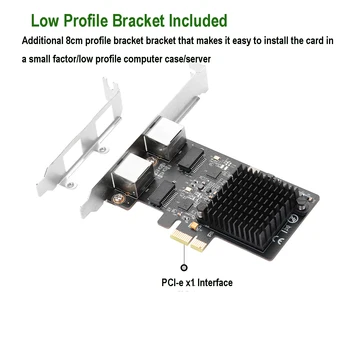 IOCREST NYE 100/1000M/2,5 G RJ45 Netværk adapter RJ45 RTL8125B Chipset PCIe port til PCI Express-Netværk Lan-Kort