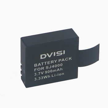 DVISI 2stk 3,7 V 900mAh Genopladelige Li-ion Batteri + opbevaringsboks Til SJ4000 WiFi SJ5000 WiFi M10 SJ5000x Elite Action-Kamera
