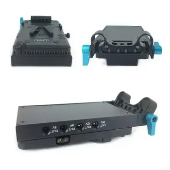V mount Plade Strømforsyning + 15mm Stang Klemme + NP-FW50 Dummy Batteri + DC kabel til Sony A7 A7R A7S II A6600 a6500 a6400 a6300