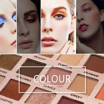 18 Farve Glimmer Glimmer Øjenskygge Pulver Mat Øjenskygge Kosmetiske Makeup Profesional Maquillage Gøre Op Vandtæt Eyeshadow