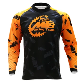 Mountainbike hurtig tør åndbar motorcykel jersey kit Lange Ærmer top Cykling t-Shirt MTB Downhill sublimeret tøj