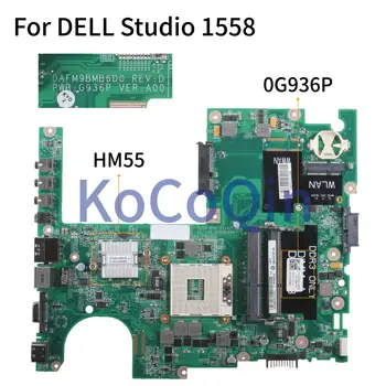 KoCoQin Laptop bundkort Til DELL Studio 1557 1558 Bundkort KN-0G936P 0G936P DAFM9BMB6D0 HM55