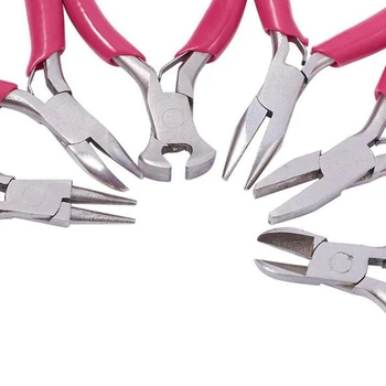 6 mini smykker tænger med tool kit diy håndlavede smykker, smykker at gøre hardware sæt værktøj