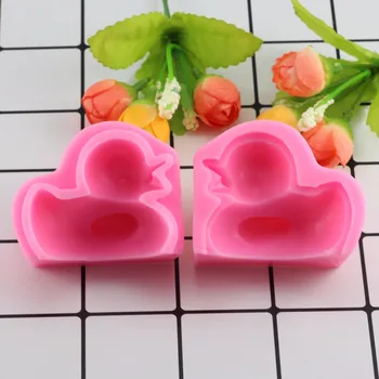 Mujiang 3D Duck Silikone Formen Ler Stearinlys, Sæbe Forme Kage Udsmykning Fondant Værktøjer, Gumpaste, Chokolade Forme Køkken Bagning