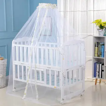 Baby Værelse Myggenet Kid bed tæppet baldakin Rundt Krybbe Netting Dekoration soveværelse pige canopy cot
