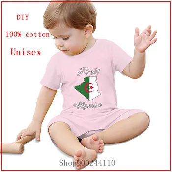 Algeriet flag trykt Baby Bodyer Nyfødte Barn Spædbarn Baby Jumpsuit Heldragt, Tøj, Udstyr ropa de bebe Kostumer Pyjamas