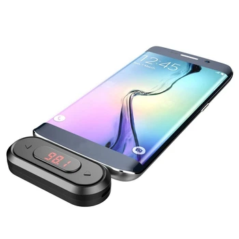 Universal FM Transmitter Trådløse o Adapter med 3.5 mm Jack til Xiaomi til iPhone IOS Android Bil Højttaler