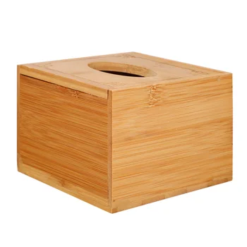 1 Pc Praktiske Servietholder Tissue Box Kreative Bambus Træ Tissue Box )