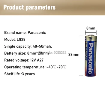 Panasonic 15PCS 12V 27A A27 Alarm-Fjernbetjening Tør Alkaline Batteri Celler 27AE 27 MIN Høj Kapacitet Bil Fjernbetjening Legetøj Lommeregner Dørklokken
