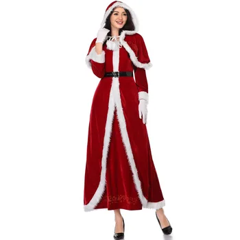 Jul kostumer santa claus Cosplay juledekoration julefrokost passer til Jul Passer snow maiden tøj Cosplay