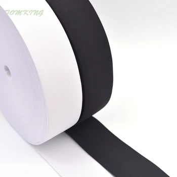 10yd/lot 40 mm/50 mm/60 mm/70 mm/80 mm sort hvid 8 garn af høj kvalitet, elastiske stropper band for hjem DIY elastisk tape sy tilbehør