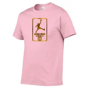 De algodn para hombre, Camiseta con estampado Jordan 23, Camiseta holgada de alta camiseta de manga corta de marca Hip Hop