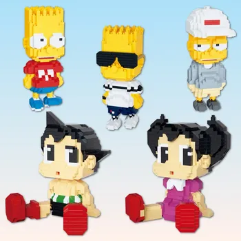 Astro Boy Anime Blokke Tegnefilm Auktion Figur Bygning, Klodser til Børn, Legetøj Børn Pædagogiske Dukke Brinquedos Søde Piger Gaver