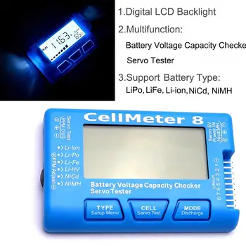 CellMeter 8 AOK 8S Digital Visning af Strøm-LED Baggrundsbelysning Styring Motor Tester Forældre-barn Interaktive Party Games Nyhed Legetøj