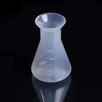 3pcs Hjem Dekorativ Flaske Dekoration Håndværk Eksperiment Kopper Pædagogiske Laboratorium Kolbe Plast Konisk Kolbe For Studerende
