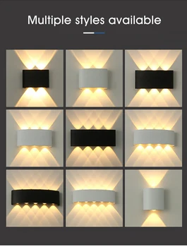 Led væglamper værelse dekoration belysning fastholdelsesanordningen Aluminium AC 85-265V Ingen flimmer 10W RGB Fjernbetjening dæmpning Wall sconces sengelamper
