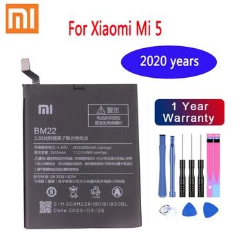 2020 år Oprindelige BM22 3000mAh Batteri til Xiaomi Mi 5 Mi5 M5 Høj Kvalitet Telefon Batterier Pakke Gratis Værktøj
