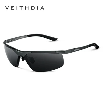 VEITHDIA 2020 Mænd Designer Solbriller Aluminium Magnesium Polariseret Linse solbriller Mærke Mandlige Briller Briller Til Mænd 6501