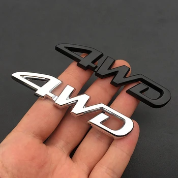 For Mitsubishi Outlander 2013 2016 2017 2018 Udvendige Ændret specielle 3D-4WD brev klistermærker fire-hjulstræk logo klistermærke
