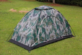 Enkelt dør dobbelt dør digital camouflage telt sæt enkelt soldat vilde overlevelse udendørs camping camping lys