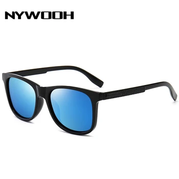NYWOOH Mænd Kvinder Solbriller, Polariserede solbriller Retro Føreren til at Køre Briller UV400 Sorte Briller