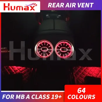 64 Coloures bagsædet LED udluftningsventil for w177 År 19+ mercedex En Klasse, der er Synkroniseret med Omgivende Lys Bil Indvendigt Tilbehør!