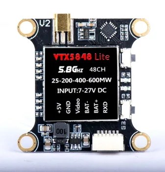 VTX5848 LITE 48CH 5,8 G 25/100/200/400/600mW Omstillelig VTX Video Sender Modul OSD Kontrol Til FPV