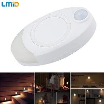 LMID led toilet nat lys med bevægelsessensor wc lys udendørs led toiletsæde Hvid væg trådløse garderobe lys batteri