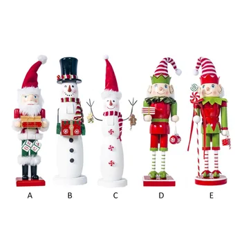 Jule Ornament, Malet Træ Santa Claus Dekorationer Jul, Gaver, Legetøj, Julepynt Til Hjem Addobbi Natale