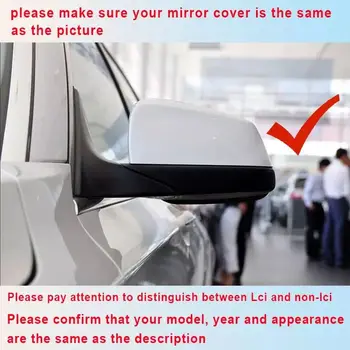 Til BMW E60 E61 F07 F10 F11 E63, E64 F06 F12 F13 F01 F02 F03 F04 Carbon fiber mirror cover rear view mirror cover tilbehør